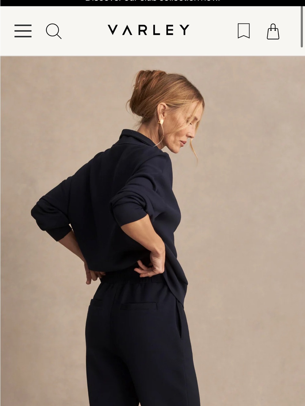 Varley Double Soft Joggers Navy